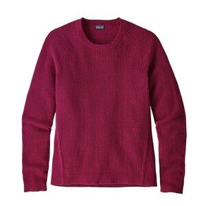 Patagonia Cashmere Wool Crewneck Sweater Women's Small Raspberry